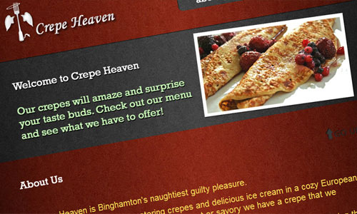 Crepe Heaven Website